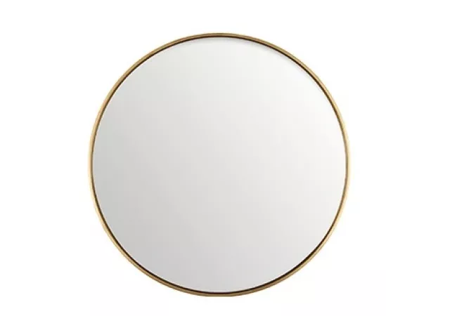 Spiegel rond antiek goud 50cm