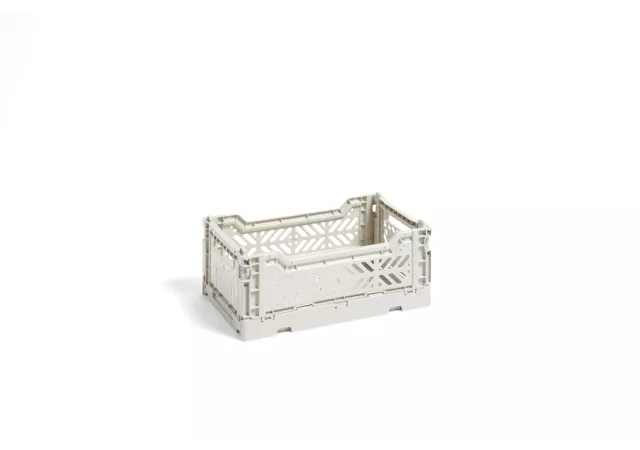 Colour crate light grey small (hay)