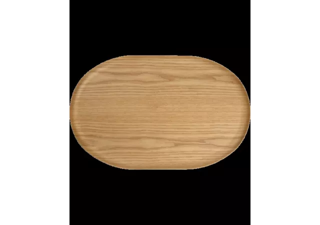 WILLOW WOOD WOODEN TRAY OVAL 40X25