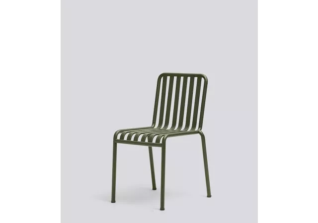 CHAIR PALISSADE IN STEEL OLIVE POWDER COATED