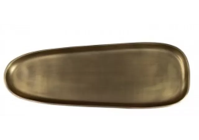 OVAL TRAY GOLD L 147758