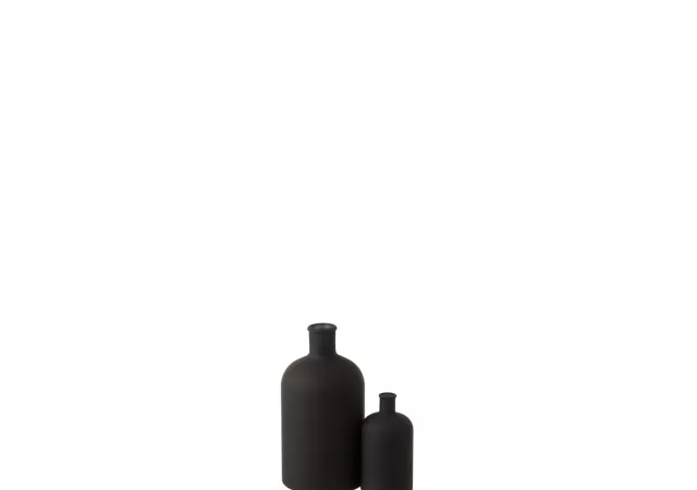 Vaas zwart (11,5x11,5x22cm) J-Line 15974