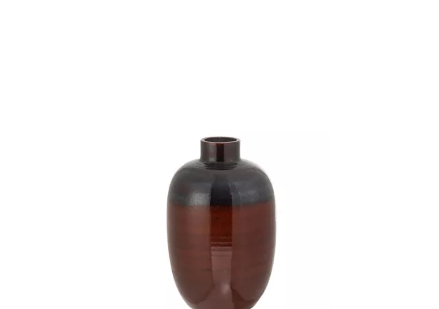 Vaas met hals zwart/blauw/rood (33x33x50cm) J-Line 18225
