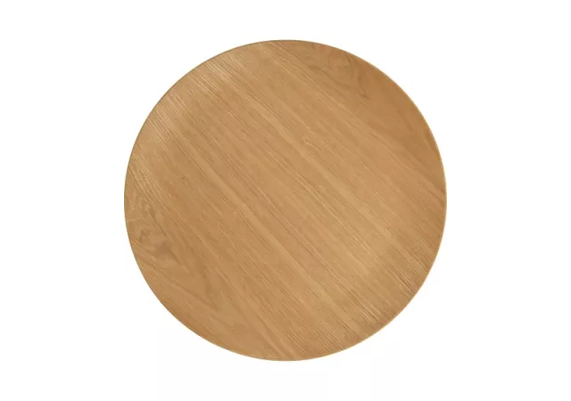 WILLOW WOOD WOODEN TRAY ROUND D34