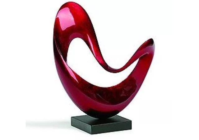 ABSTRACT SCULPTURE WARM RED