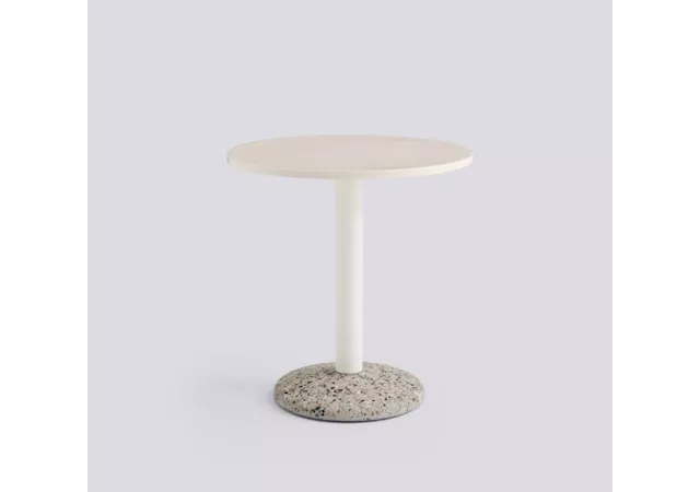 ceramic tafel rond 70 cm warm white
