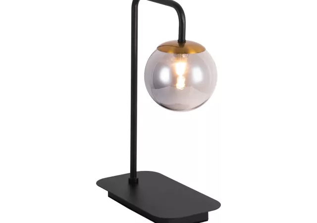Tafellamp zwart/brons (incl.led)