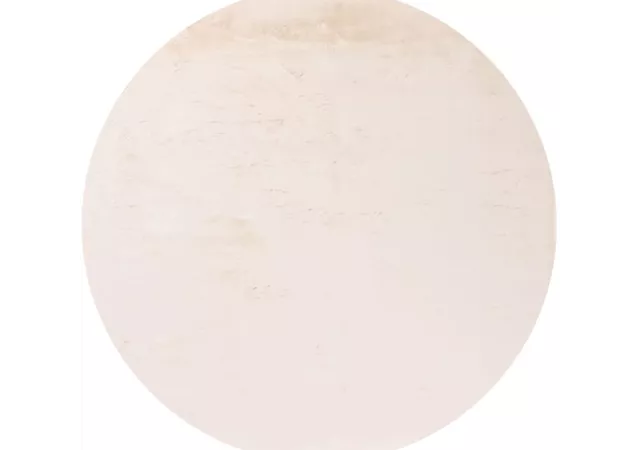 Tapijt Plush wit (rond d.80cm)