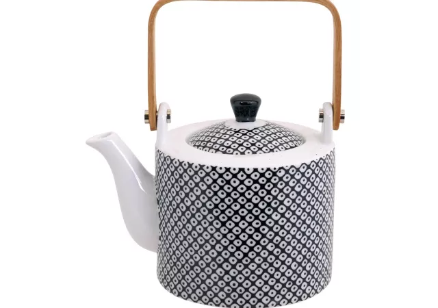 Nippon black teapot raindrop