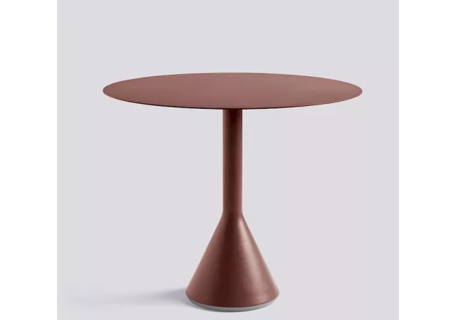 Cone tafel rond 90 cm iron red